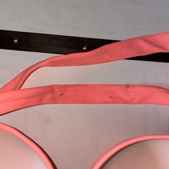 EUC Victoria’s Secret Neon Coral Push-Up Bikini top 36C - Picture 4 of 7